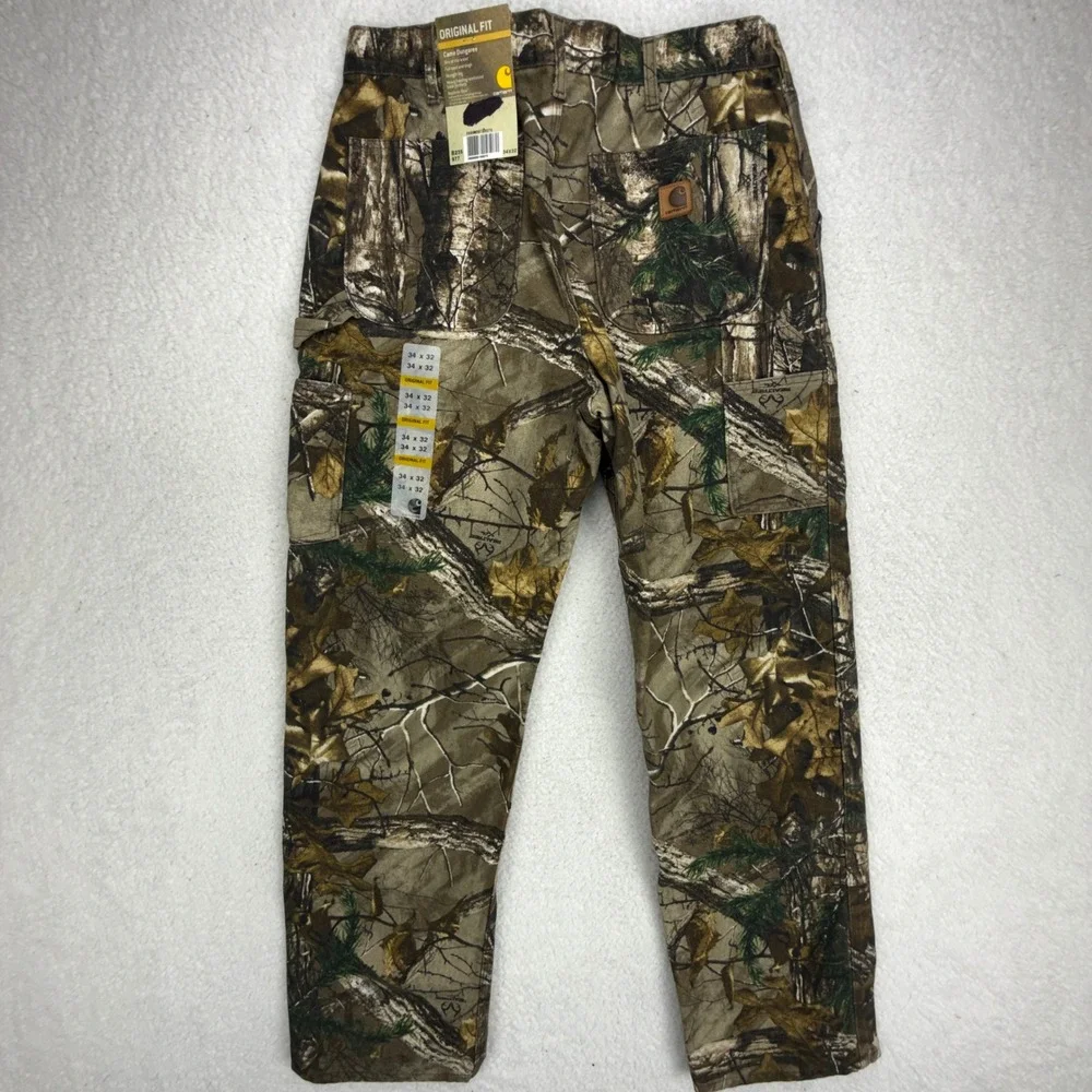 Carhartt Realtree Xtra Camo Dungaree Pants Mens 34x32 B235 977 NWT NOS